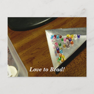 Liebe zu Perlen! Postkarte