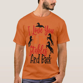 Liebe zu Pferden und Pferden T-Shirt