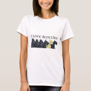 Liebe zu Schottischen Terriern T-Shirt