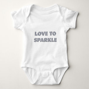 Liebe zu sparkle baby strampler
