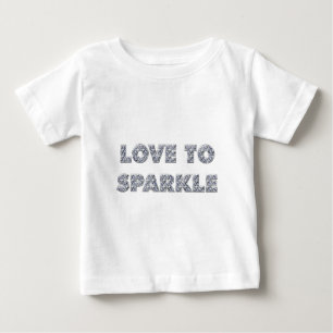 Liebe zu sparkle baby t-shirt
