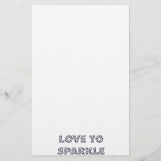 Liebe zu sparkle briefpapier (Vorderseite)