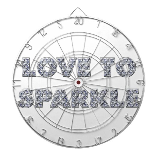 Liebe zu sparkle dartscheibe (vorne)