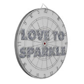 Liebe zu sparkle dartscheibe (Vorderseite Links)