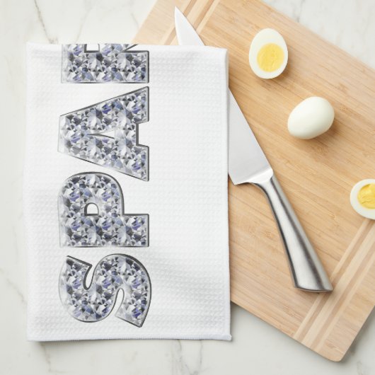 Liebe zu sparkle handtuch (Viertel Falte)