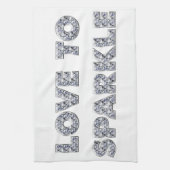 Liebe zu sparkle handtuch (Vertikal)