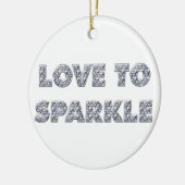 Liebe zu sparkle keramikornament (Links)