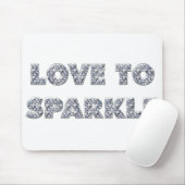 Liebe zu sparkle mousepad (Mit Mouse)
