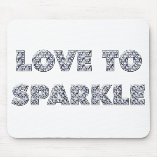 Liebe zu sparkle mousepad (Vorne)