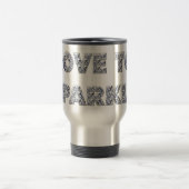 Liebe zu sparkle reisebecher (Mittel)