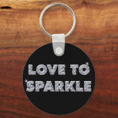 Liebe zu sparkle schlüsselanhänger (Vorderseite)