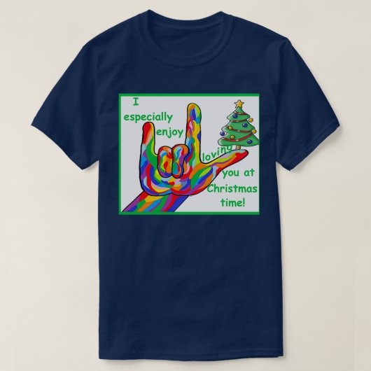 Liebe zu Weihnachten T-Shirt (Design vorne)