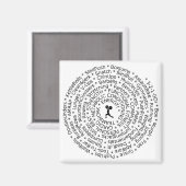 LIEBE ZU WORKOUT - Inspiriertes Design Magnet (Vorderseite/Rückseite)