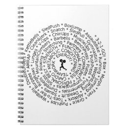 LIEBE ZU WORKOUT - ÜBERGREIFENDES Inspiriertes Des Notizblock