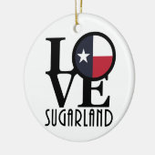 LIEBE Zuckerland Keramik Ornament (Links)