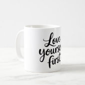 Liebe zuerst kaffeetasse (Vorderseite Links)