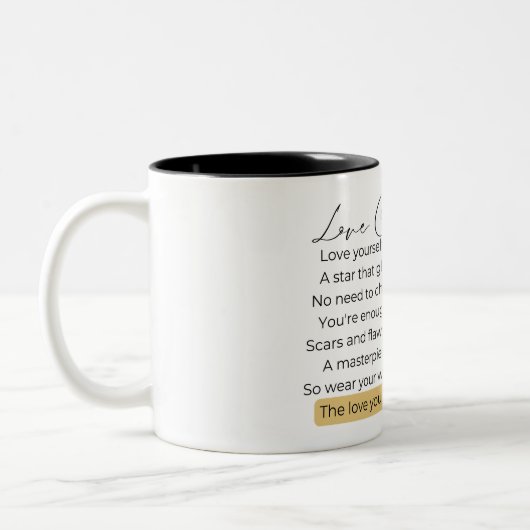 Liebe zuerst zweifarbige tasse (Links)