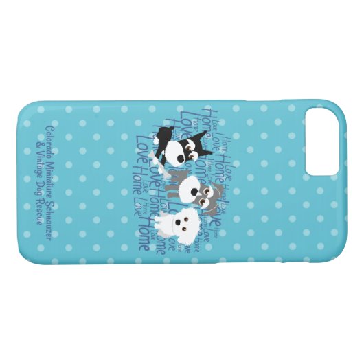 Liebe, Zuhause - Punkt Schnauzer Handy Case (Rückseite (Horizontal))