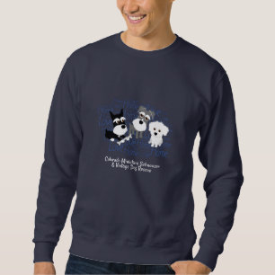 Liebe, Zuhause - Schnauzer-dunkles Sweatshirt