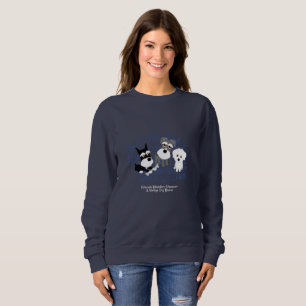 Liebe, Zuhause - Schnauzer-dunkles Sweatshirt