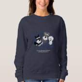 Liebe, Zuhause - Schnauzer-dunkles Sweatshirt (Vorderseite)