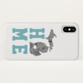 Liebe Zuhause Staat Michigan Gray Blue Poppies Blu Case-Mate iPhone Hülle (Rückseite (Horizontal))