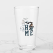 Liebe Zuhause Staat von Michigan Silhouette mit Fo Glas (Vorderseite)