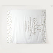 Liebe zum 30. Jubiläum Hört Foto Stand Hintergrund Wandteppich (Vorderseite (Horizontal))