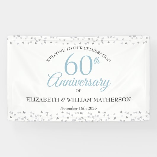 Liebe zum 60. Jubiläum Herzlich Willkommen bei Con Banner (Horizontal)