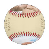 Liebe zum Außenfeld und zurück - Benutzerdefiniert Baseball (Rückseite)