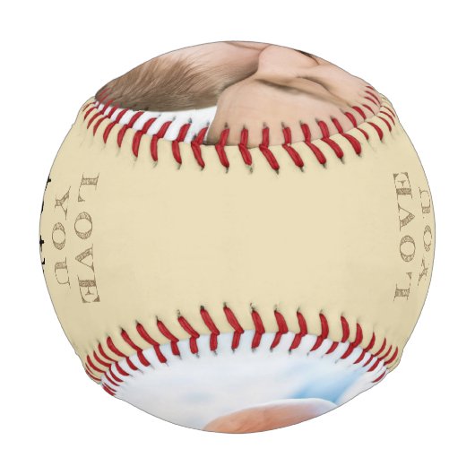 Liebe zum Außenfeld und zurück - Benutzerdefiniert Baseball (Rückseite)