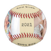 Liebe zum Außenfeld und zurück - Benutzerdefiniert Baseball (Vorderseite)