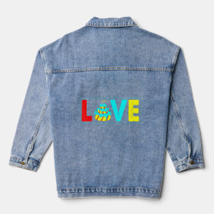 Liebe zum Backen oder Backen Jeansjacke