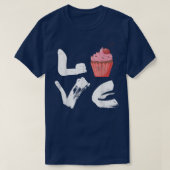 Liebe zum Backen oder Backen T-Shirt (Design vorne)