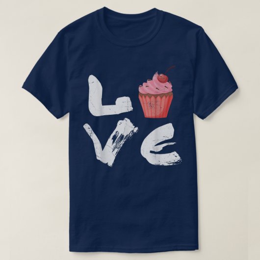 Liebe zum Backen oder Backen T-Shirt (Design vorne)