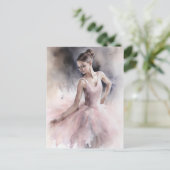 Liebe zum Ballett Postkarte (Stehend Vorderseite)