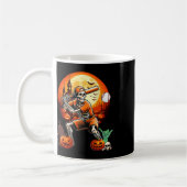 Liebe zum Baseball Halloween-Spielertrainer Kaffeetasse (Links)