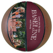 Liebe zum Baseline-Foto und Back Red 3 Basketball (Vertikal)