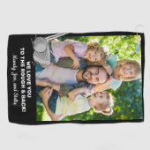 Liebe zum benutzerdefinierten Foto "Rough and Back Golfhandtuch (Horizontal)