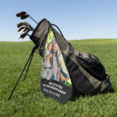 Liebe zum benutzerdefinierten Foto "Rough and Back Golfhandtuch (Gras)