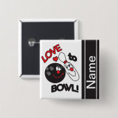 Liebe zum Bowl | Personalisieren Button (Vorne & Hinten)