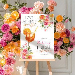 Liebe zum ersten Spritz Brautparty Citrus Willkomm