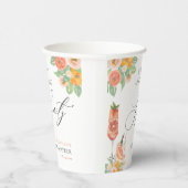 Liebe zum ersten Spritz Bright Cocktail Brautparty Pappbecher (Rechts)