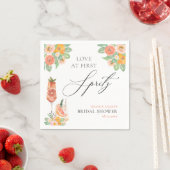 Liebe zum ersten Spritz Bright Cocktail Brautparty Serviette (Beispiel)