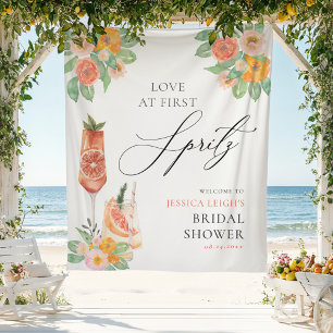 Liebe zum ersten Spritz Bright Cocktail Brautparty Wandteppich