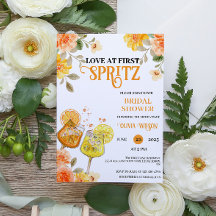 Liebe zum ersten Spritz Floral Cocktail Brautparty
