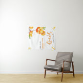 Liebe zum ersten Spritz Orange Bridal Duschkopf Hi Wandteppich (Beispiel (Horizontal))