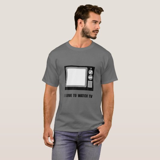 Liebe zum Fernsehen T-Shirt (Vorne ganz)