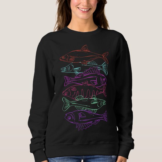 Liebe zum Fischen Sweatshirt (Vorderseite)