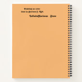 Liebe zum Fish Spirituosen Notebook Notizblock (Rückseite)